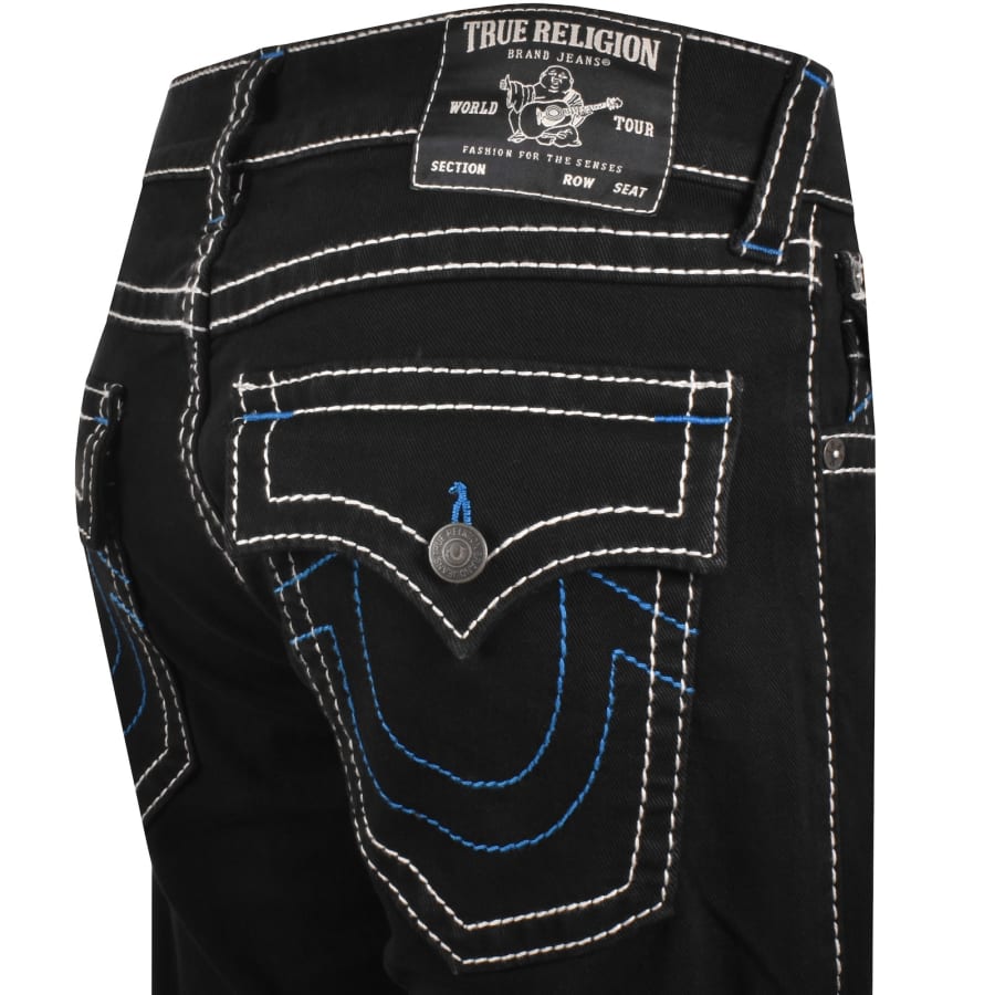 True Religion Billy Big T Flap Jeans Black | Mainline Menswear